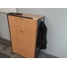 Maple and Black 4 Drawer Lateral File Cabinet, 36", Locking